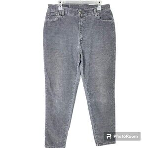 Levis 550 Gray Corduroy Jeans Women 16 L  Relaxed Fit Hi-Rise Pin-whale